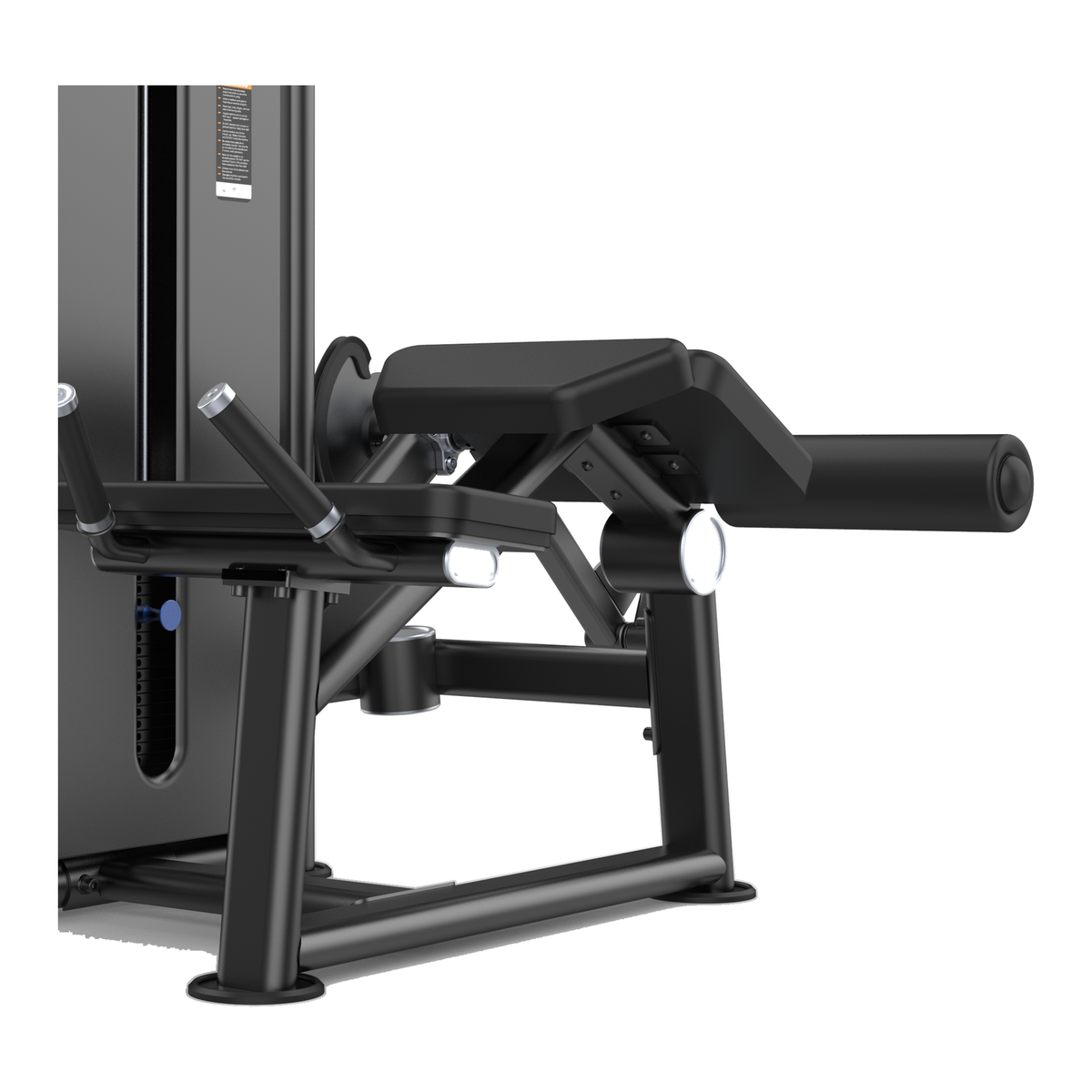 DHZ U2001 Prone Leg Curl Detailansicht von Polster und Beinrollen