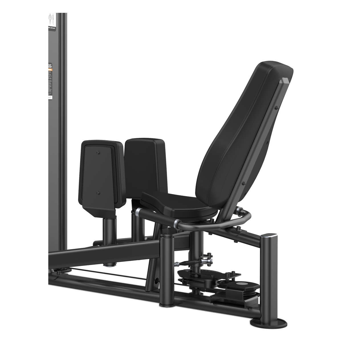 DHZ U2021 Adductor Abductor Detailansicht von Sitz, Griffen und Mechanik