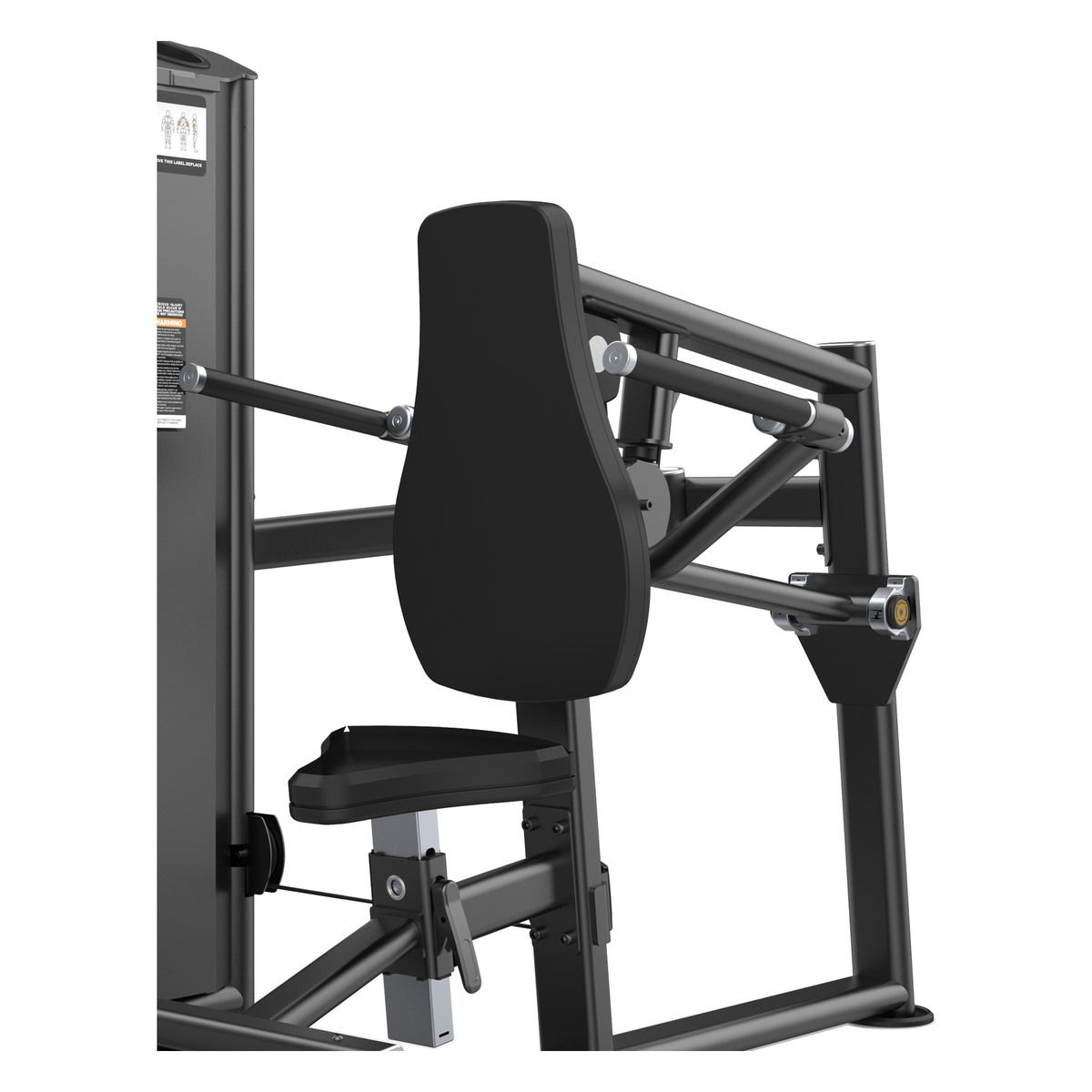 DHZ U2026 Seated Dip Detailansicht von Sitz, Hebeln und Mechanik