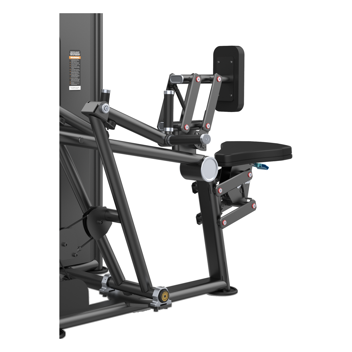 DHZ U2034 Vertical Row Detailansicht von Griffen, Brustpolster, Sitz und Mechanik