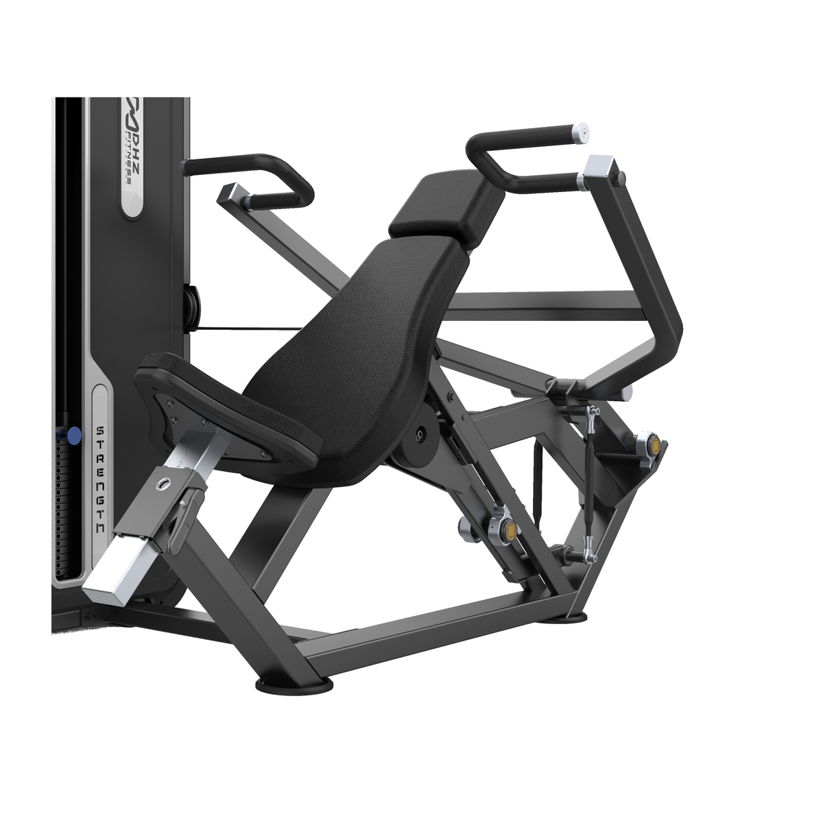 DHZ U3006A Shoulder Press – Sitz, Rückenlehne, Gelenke und Verstellung im Detail