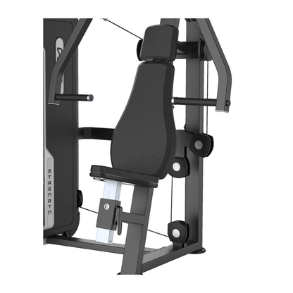 DHZ U3008A Vertical Press – Sitz, Rückenpolster und Verstellung im Detail