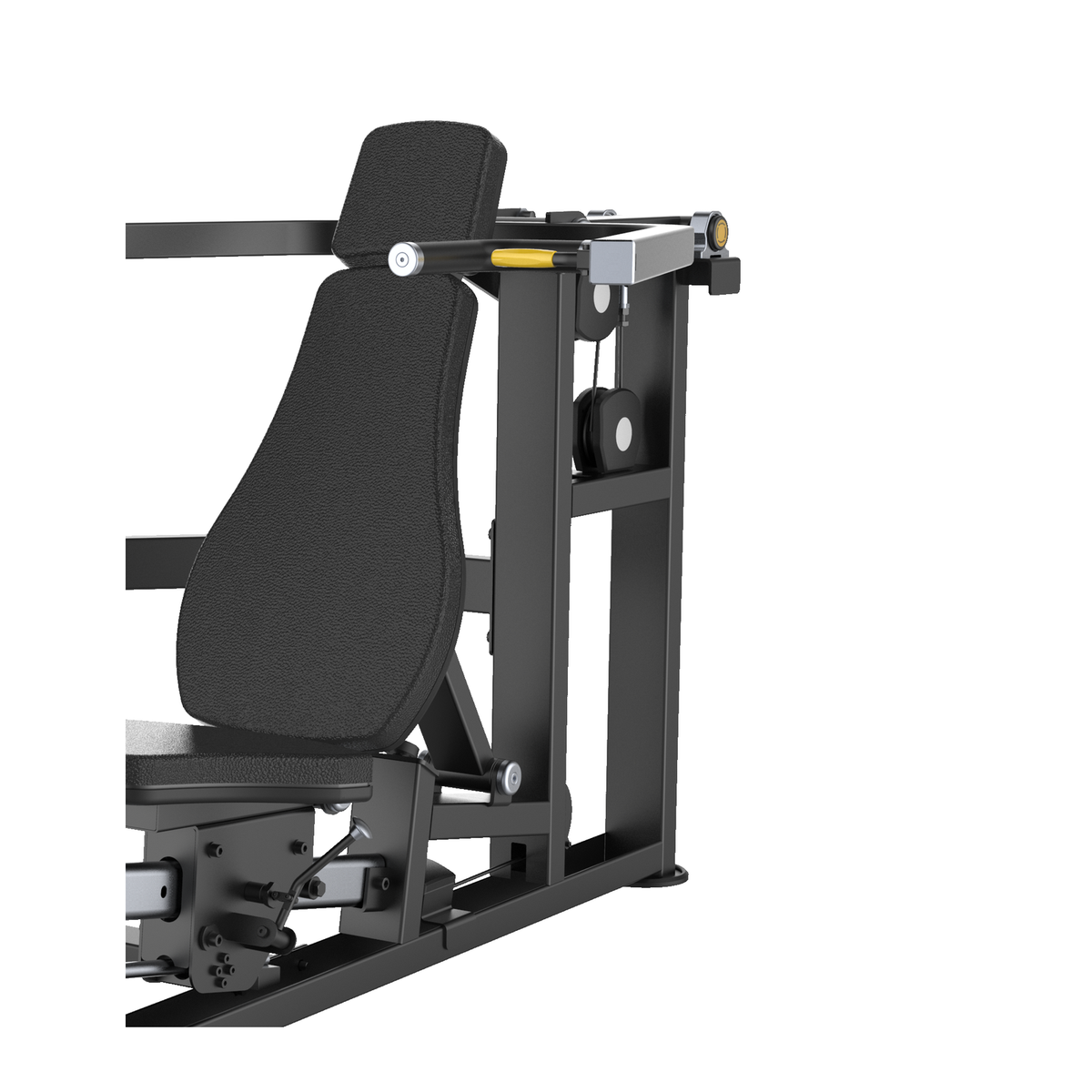 DHZ U3084A Chest & Shoulder Press – Pressarme, Griffe, Rückenpolster und Verstellung im Detail