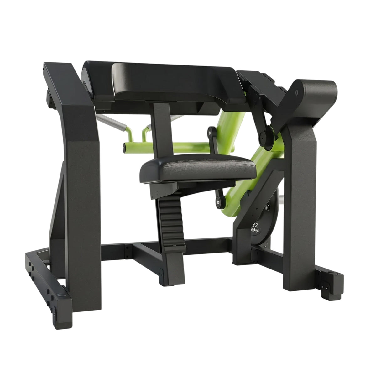 DHZ Y900 Y970 Bizepsmaschine (Biceps Curl) in Grün-Schwarz – Rückansicht