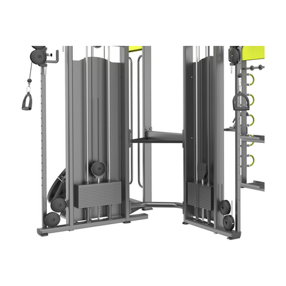 DHZ E360G Functional Training Tower – Kabelzug und Gewichtsstapel im Detail