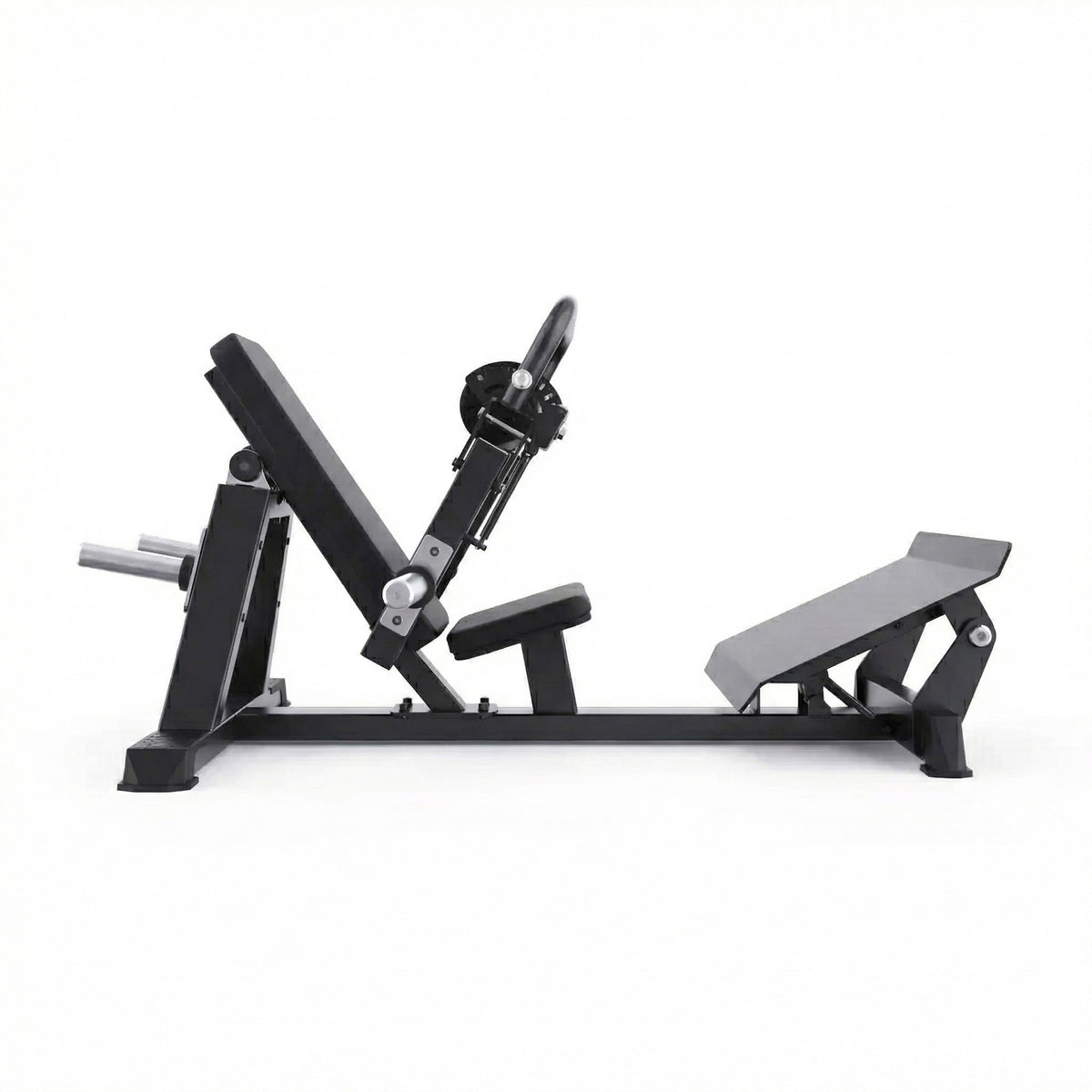 DHZ A602 Hip Thrust Walkthrough – Seitenansicht des professionellen Kraftgeräts – Fitnessstudio, Krafttraining und kommerzieller Studioeinsatz