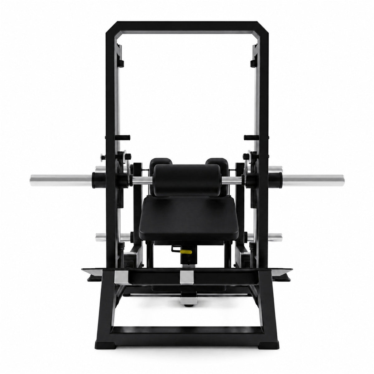 DHZ A609 3D Smith Hip Thrust – Rückansicht des professionellen Kraftgeräts – Fitnessstudio, Krafttraining und kommerzieller Studioeinsatz