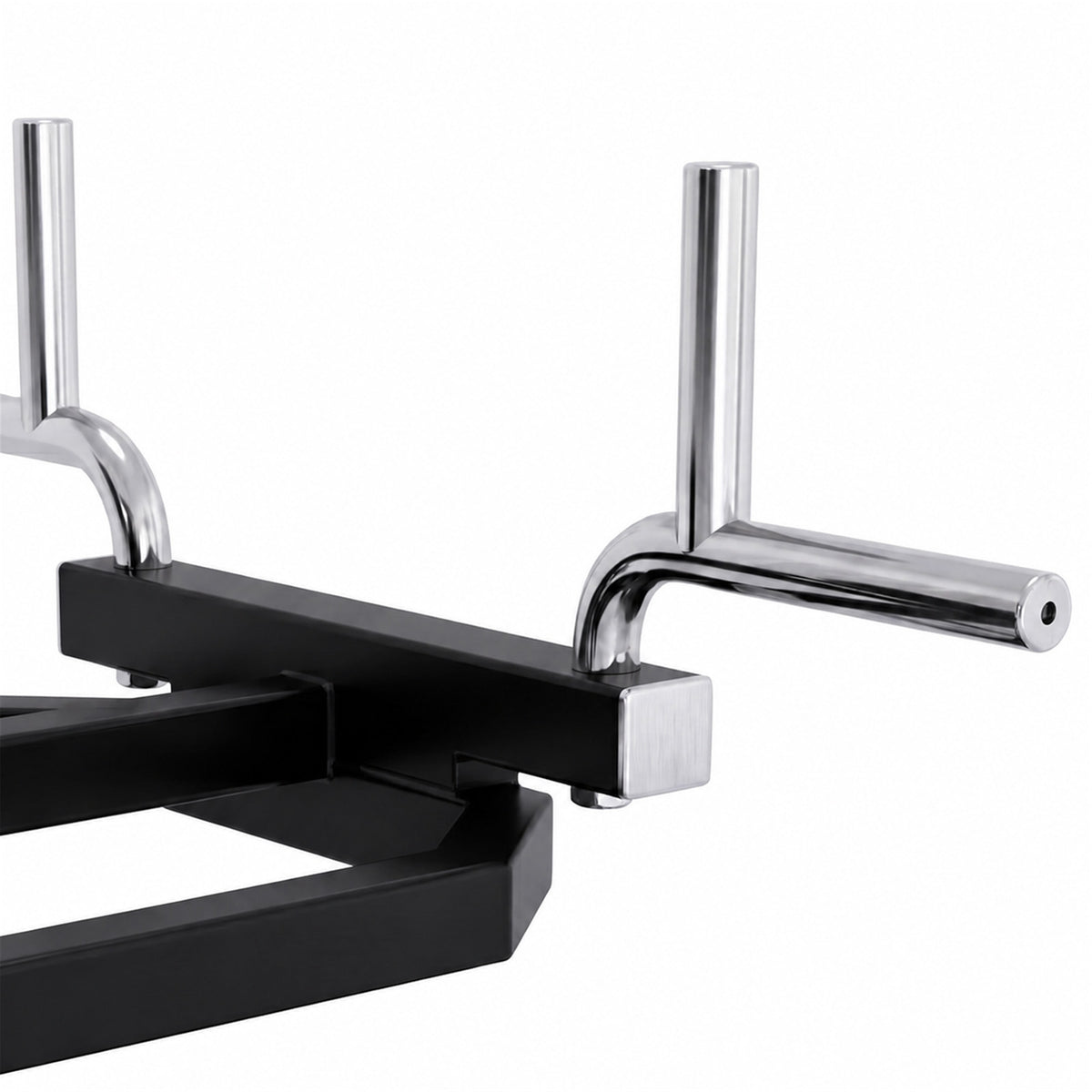 DHZ A618 Seated Deltoid Fly Plate-Loaded Reverse Fly Maschine – Detail der ergonomischen Haltegriffe für kontrolliertes Krafttraining – Fitnessstudio, Krafttraining und kommerzi…