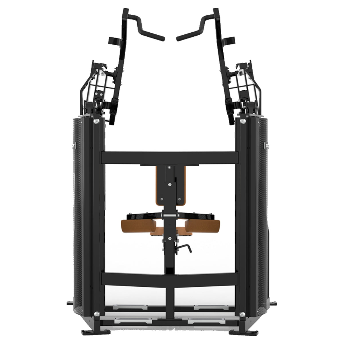 DHZ D-FORCE PM2044 Front Pulldown – Dual Weight Stack Front-Latzugmaschine – braune Polster, Produktansicht 04