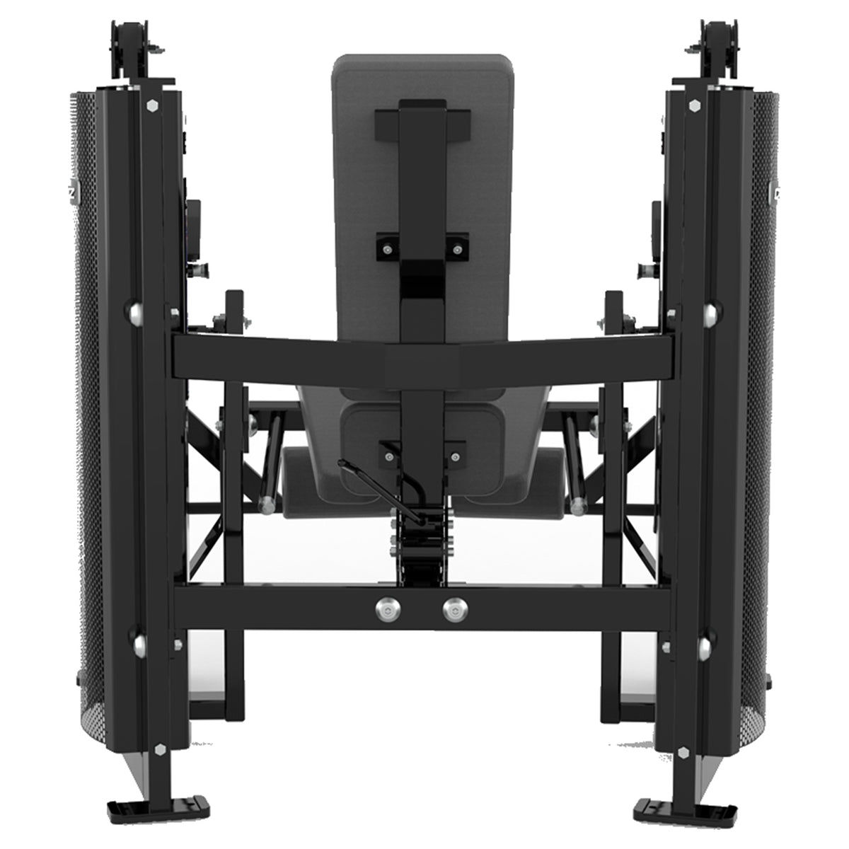 DHZ D-FORCE PM2048 Leg Extension – Dual Weight Stack Beinstrecker – schwarze Polster, Produktansicht 04