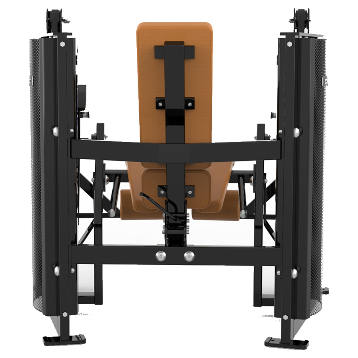 DHZ D-FORCE PM2048 Leg Extension – Dual Weight Stack Beinstrecker – braune Polster, Produktansicht 04