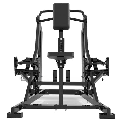 DHZ P-FORCE PM2011 Iso-Lateral Row – Plate Loaded Iso-Laterale Rudermaschine – schwarze Polster, Produktansicht 04