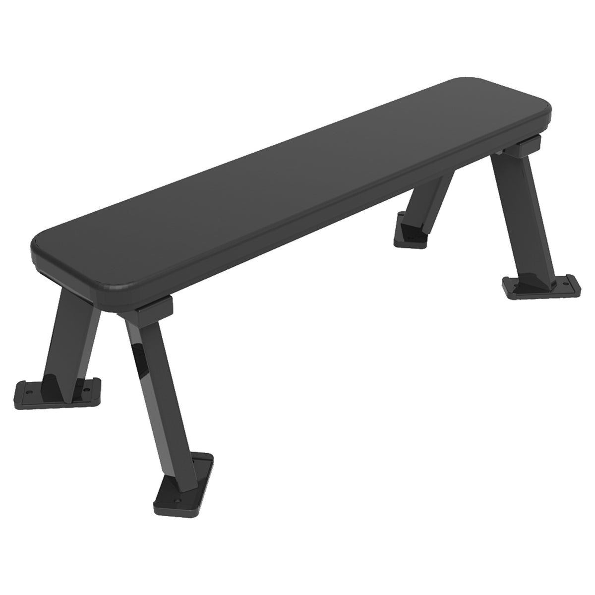 DHZ S-FORCE PM3001 Flat Bench – Freihantel Flachbank – schwarze Polster, Produktansicht 04