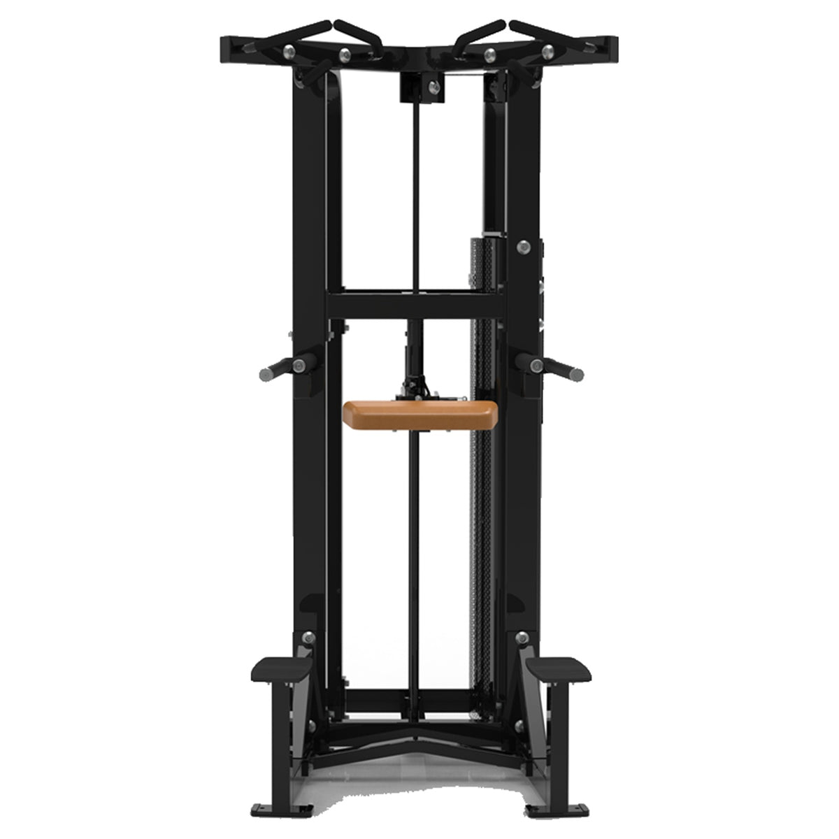 DHZ S-FORCE SM5009 Dual Dip & Chin Assist – Gewichtsblock Dual Dip- und Klimmzughilfe – braune Polster, Produktansicht 04