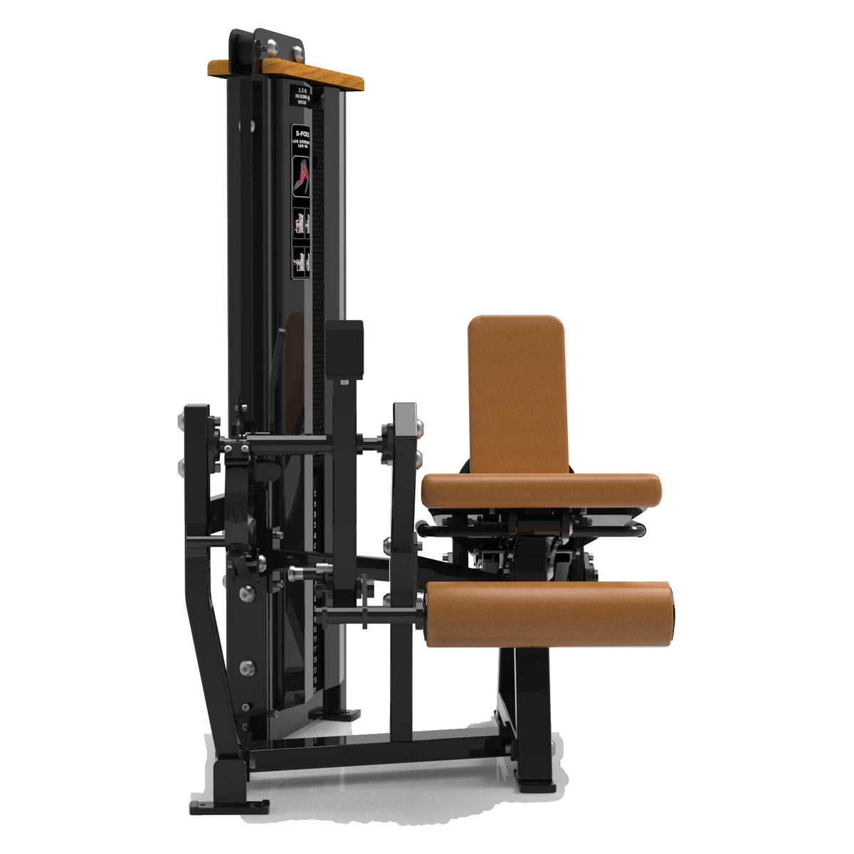 DHZ S-FORCE SM5090 Dual Leg Extension & Seated Leg Curl – Selectorized 2-in-1 Leg Machine for Commercial Gyms