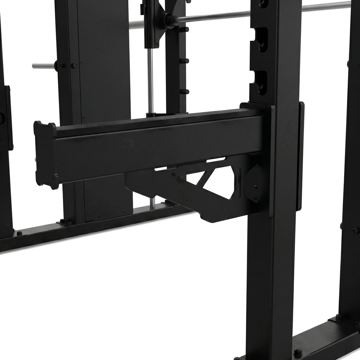 DHZ JN2063 Power Rack Smith Machine Combo – Sicherheitsarm und Rack-Aufnahme im Detail
