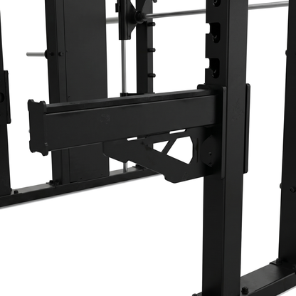 DHZ JN2063 Power Rack Smith Machine Combo – Sicherheitsarm und Rack-Aufnahme im Detail