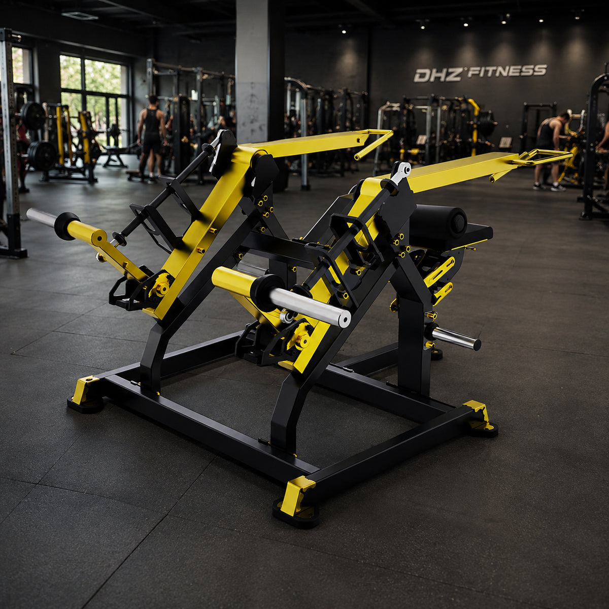 DHZ TITAN Mechanix Y965ZA Seated Dip - Plate Loaded Dip Machine für Trizeps- und Brusttraining – seated dip schwarz gold premium