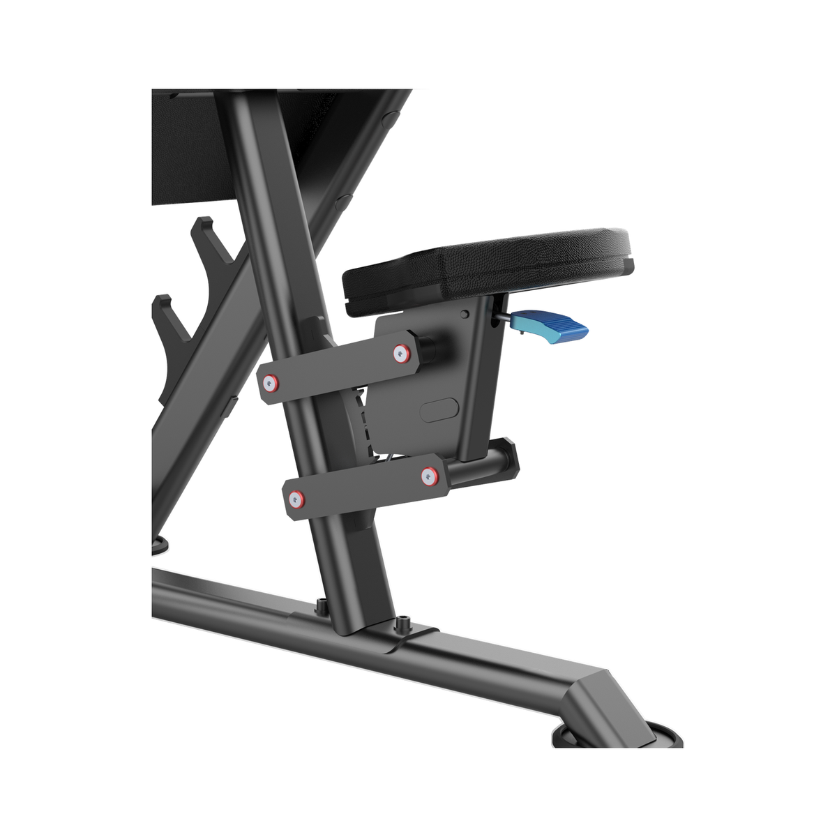 DHZ U2044 Seated Preacher Curl Sitz und Verstellmechanik im Detail