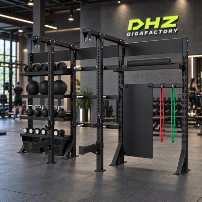 DHZ E6246 Crosstraining Storage Power Rack im DHZ Gigafactory Fitnessstudio
