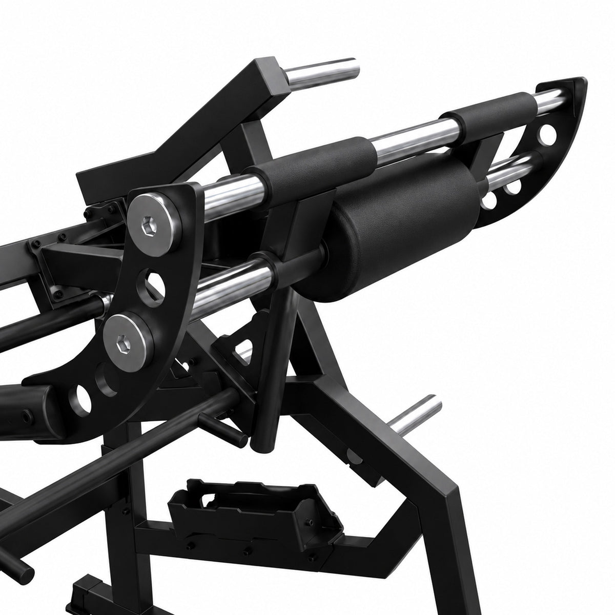 DHZ A601 Power Squat – Detailansicht der robusten Studiokonstruktion – Fitnessstudio, Krafttraining und kommerzieller Studioeinsatz