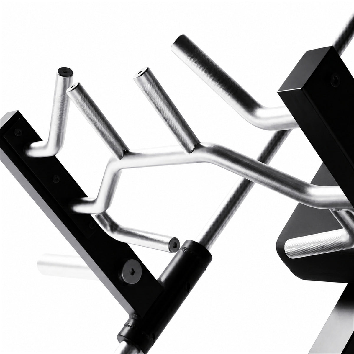 DHZ A611 Incline Linear Row – Detail der ergonomischen Haltegriffe für kontrolliertes Krafttraining – Fitnessstudio, Krafttraining und kommerzieller Studioeinsatz