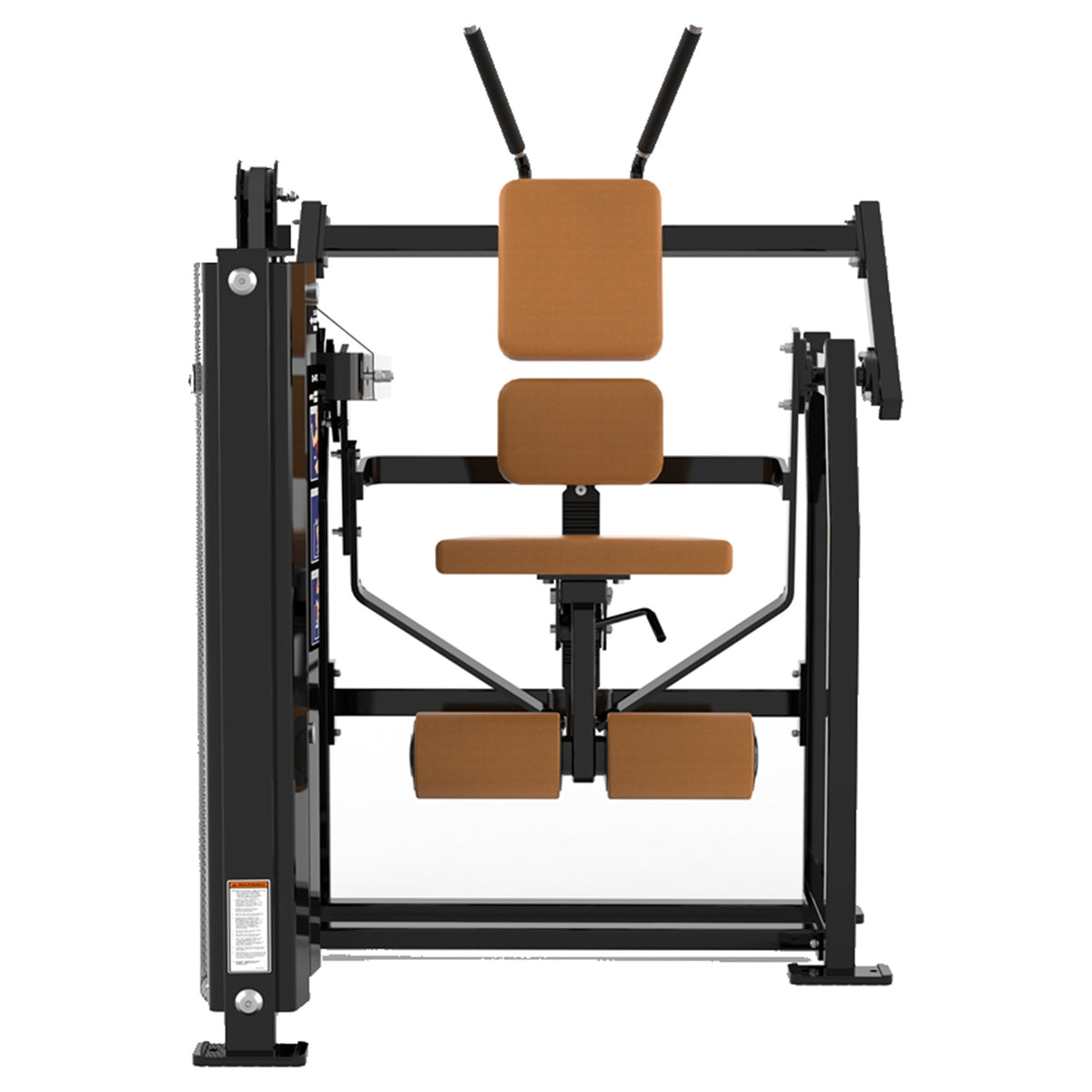 DHZ D-FORCE PM2046 Abdominal Crunch – Dual Weight Stack Bauchmaschine – braune Polster, Produktansicht 05