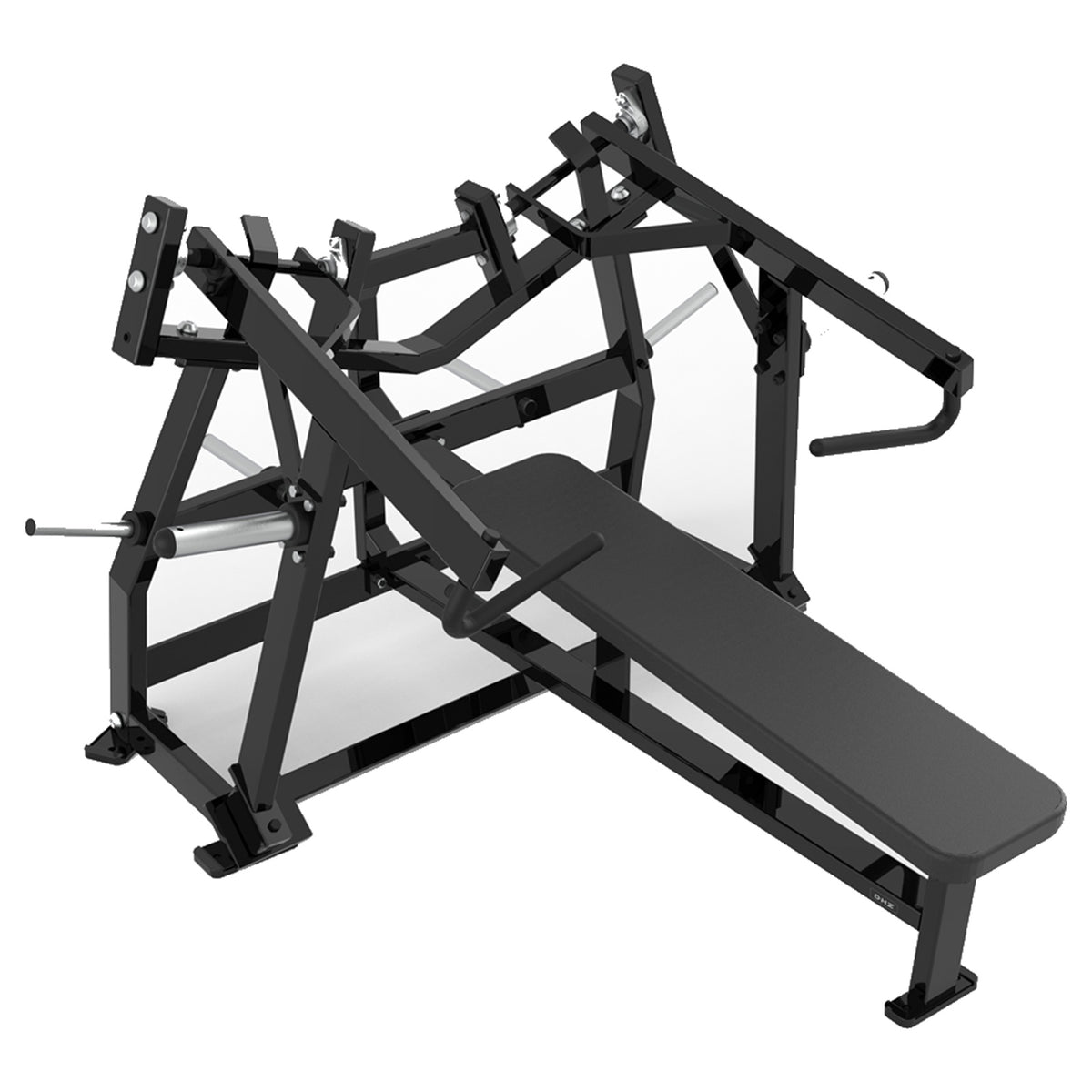 DHZ P-FORCE PM2007 Iso-Lateral Horizontal Bench Press – Plate Loaded Iso-Laterale horizontale Brustpresse – schwarze Polster, Produktansicht 05