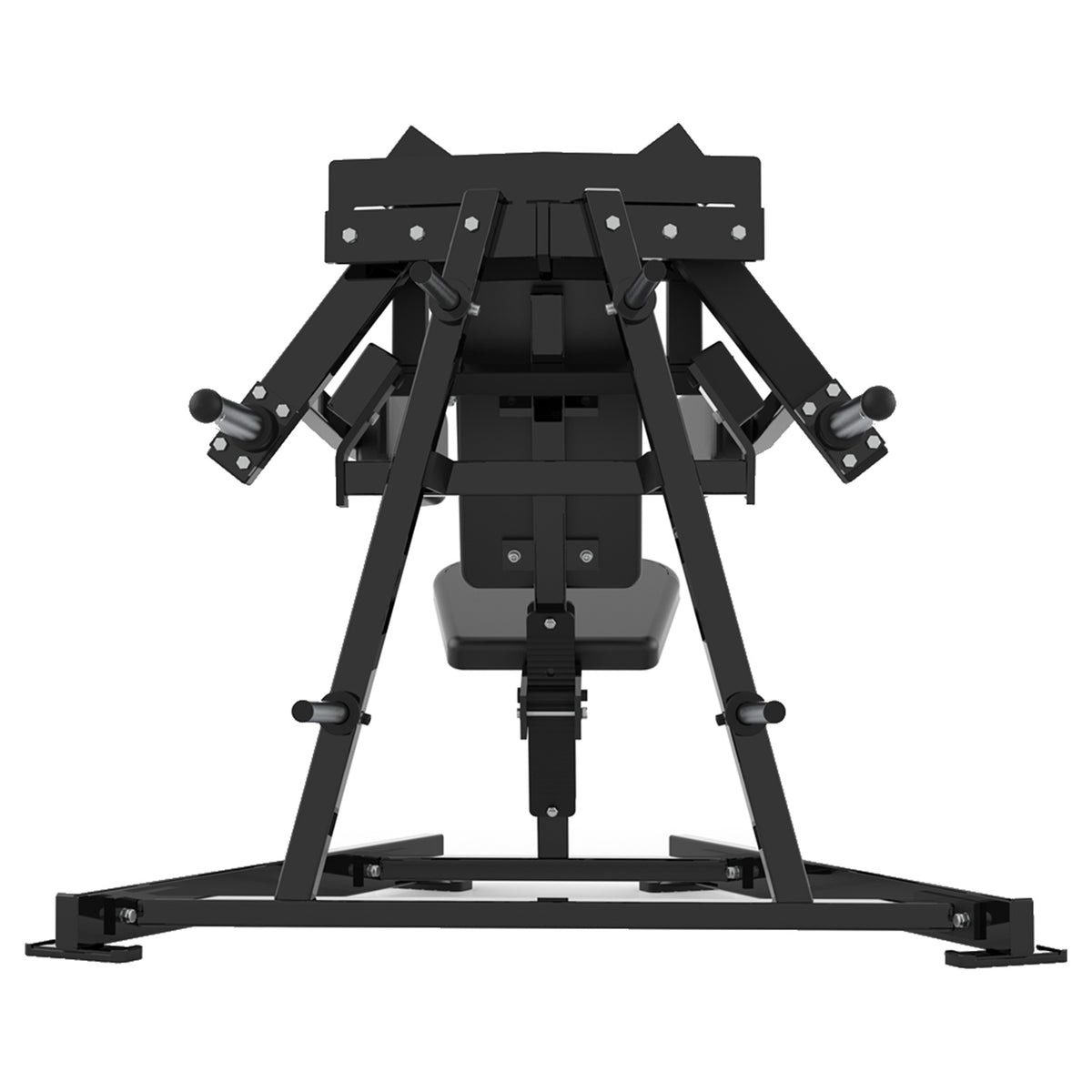 DHZ P-FORCE PM2016 Iso-Lateral Lateral Raise – Plate Loaded Iso-Laterale Seitheben-Maschine – schwarze Polster, Produktansicht 05