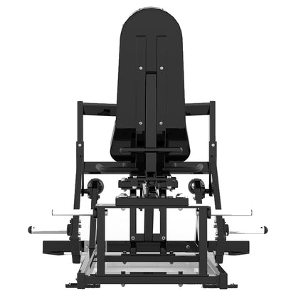 DHZ P-FORCE PM2026 Super Horizontal Calf – Plate Loaded Horizontale Wadenmaschine – schwarze Polster, Produktansicht 05