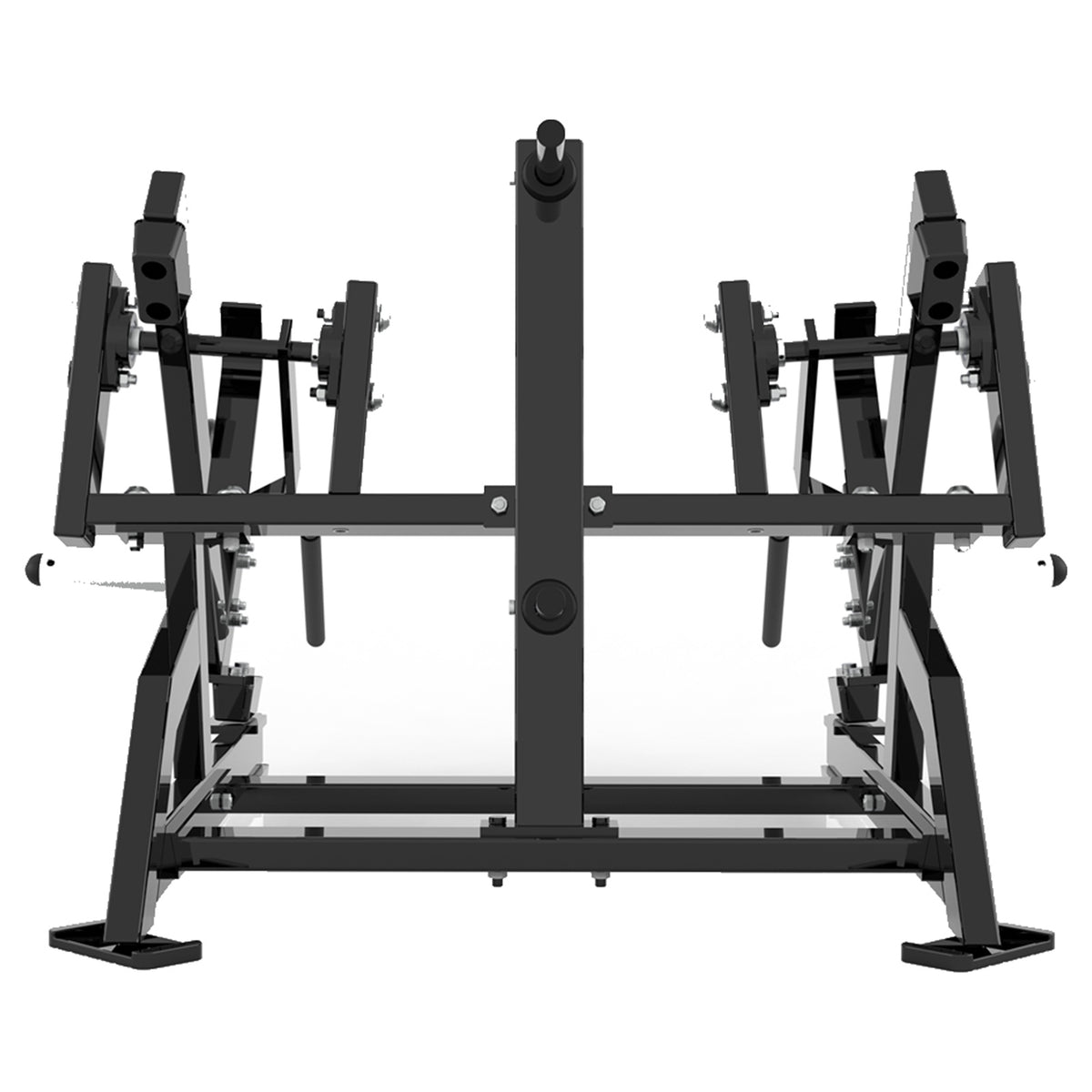 DHZ P-FORCE PM2029 Squat High Pull – Plate Loaded Squat-High-Pull-Maschine – schwarze Polster, Produktansicht 05