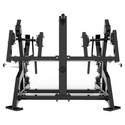 DHZ P-FORCE PM2029 Squat High Pull – Plate Loaded Squat-High-Pull-Maschine – schwarze Polster, Produktansicht 05