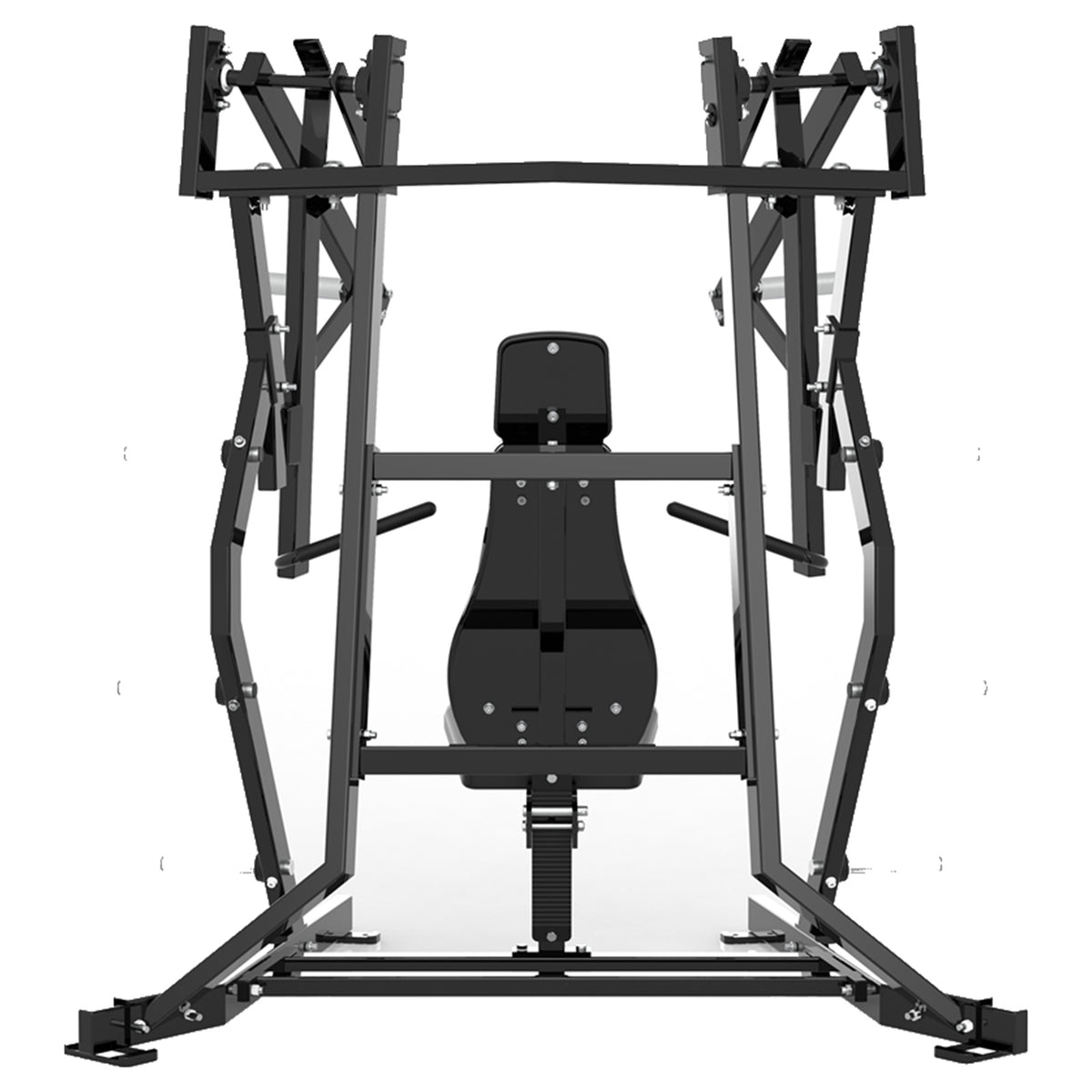 DHZ P-FORCE PM2032 Iso-Lateral Bench Press – Plate Loaded Iso-Laterale Brustpresse – schwarze Polster, Produktansicht 05