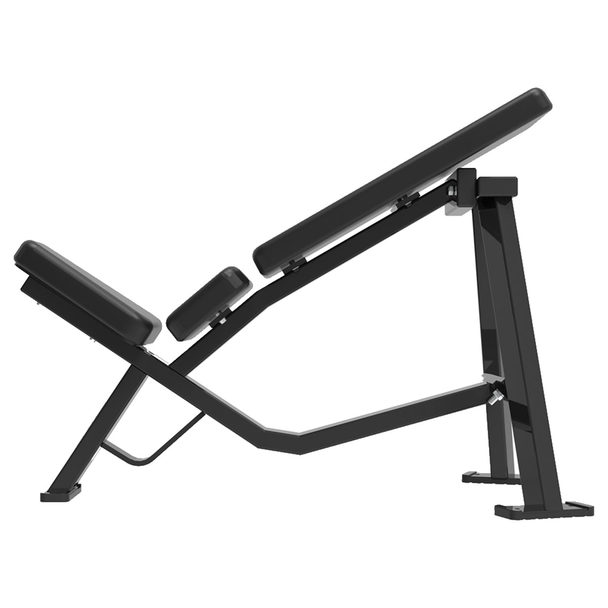 DHZ S-FORCE PM3003 Incline Bench 30° – Freihantel Schrägbank 30 Grad – schwarze Polster, Produktansicht 05