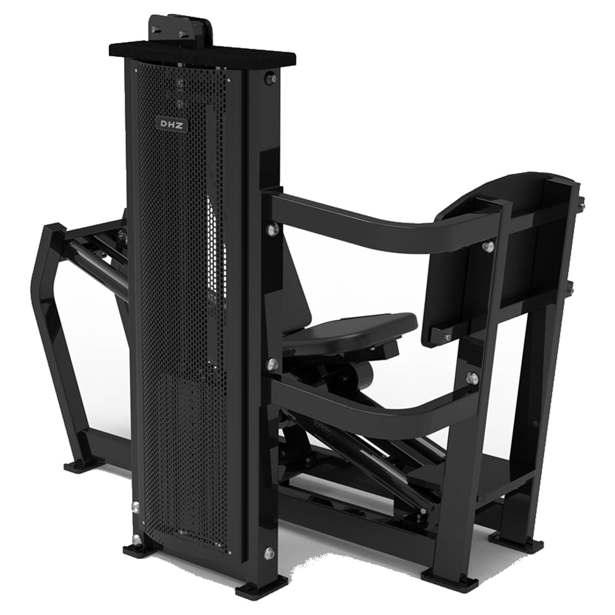 DHZ S-FORCE SM5003 Dual Leg Press & Calf – Gewichtsblock Dual Beinpresse und Wadenmaschine – schwarze Polster, Produktansicht 05