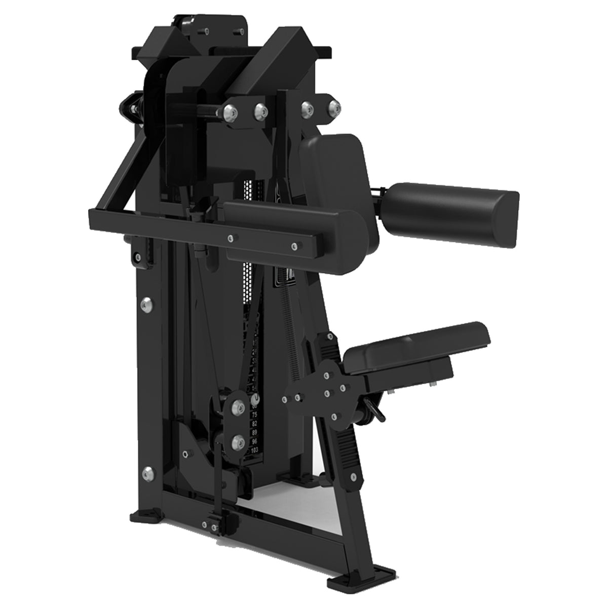 DHZ S-FORCE SM5005 Lateral Raise – Gewichtsblock Seitheben-Maschine – schwarze Polster, Produktansicht 05