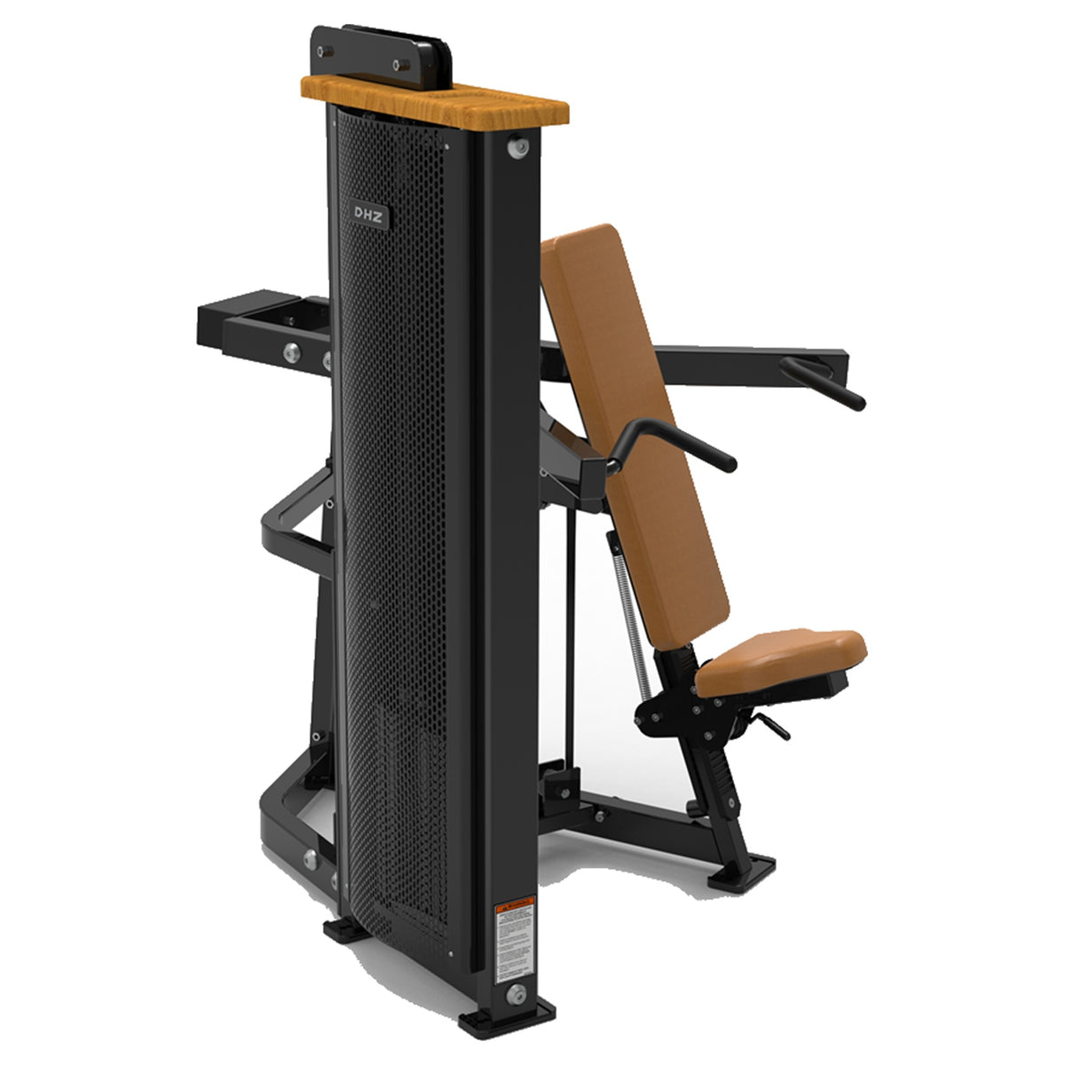 DHZ S-FORCE SM5006 Shoulder Press – Gewichtsblock Schulterpresse – braune Polster, Produktansicht 05