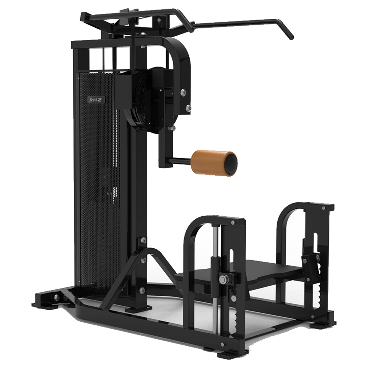 DHZ S-FORCE SM5011 Multi-Hip – Gewichtsblock Multi-Hip-Maschine – braune Polster, Produktansicht 05