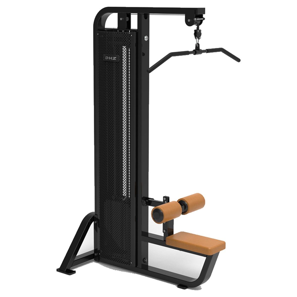 DHZ S-FORCE SM5012 Lat Pulldown – Gewichtsblock Latzugmaschine – braune Polster, Produktansicht 05