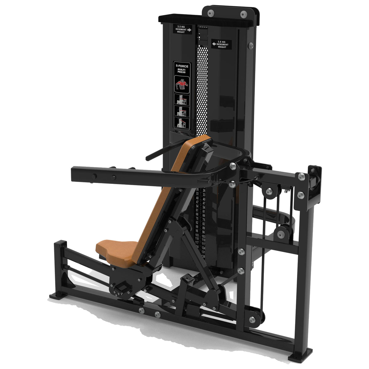 DHZ S-FORCE SM5084 Dual Chest & Shoulder Press – chest press a shoulder press v jednom pro fitness centra
