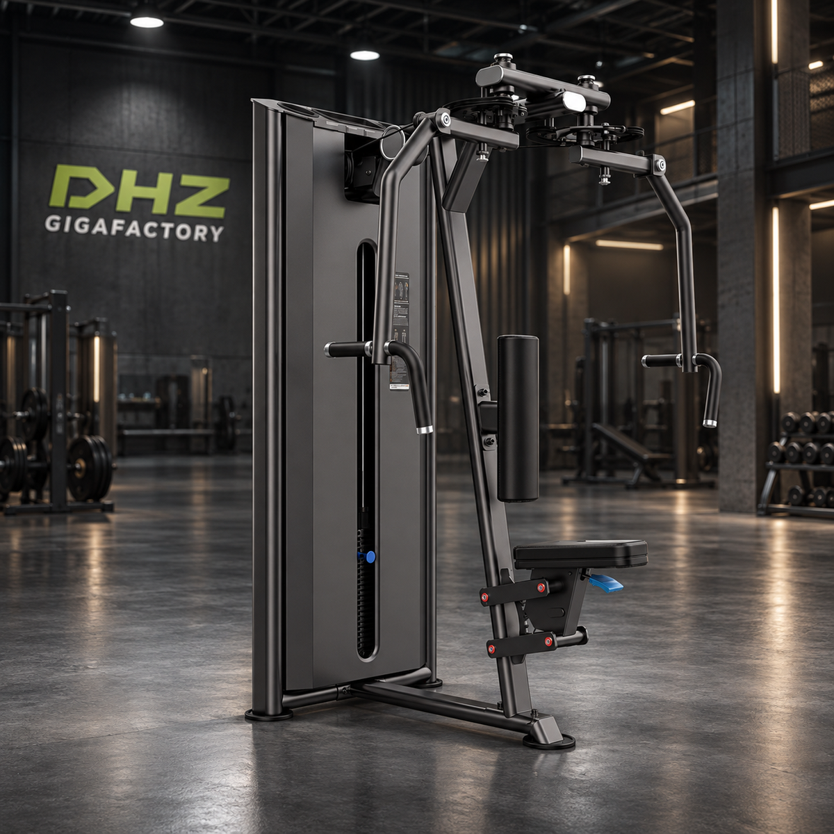 DHZ U2007 Rear Delt Pec Fly im DHZ-Gigafactory-Studio