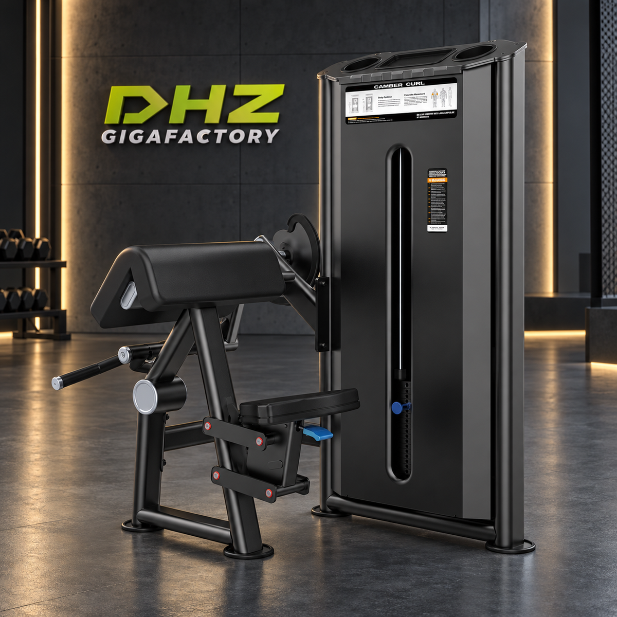 DHZ U2030 Biceps Curl im DHZ-Gigafactory-Studio