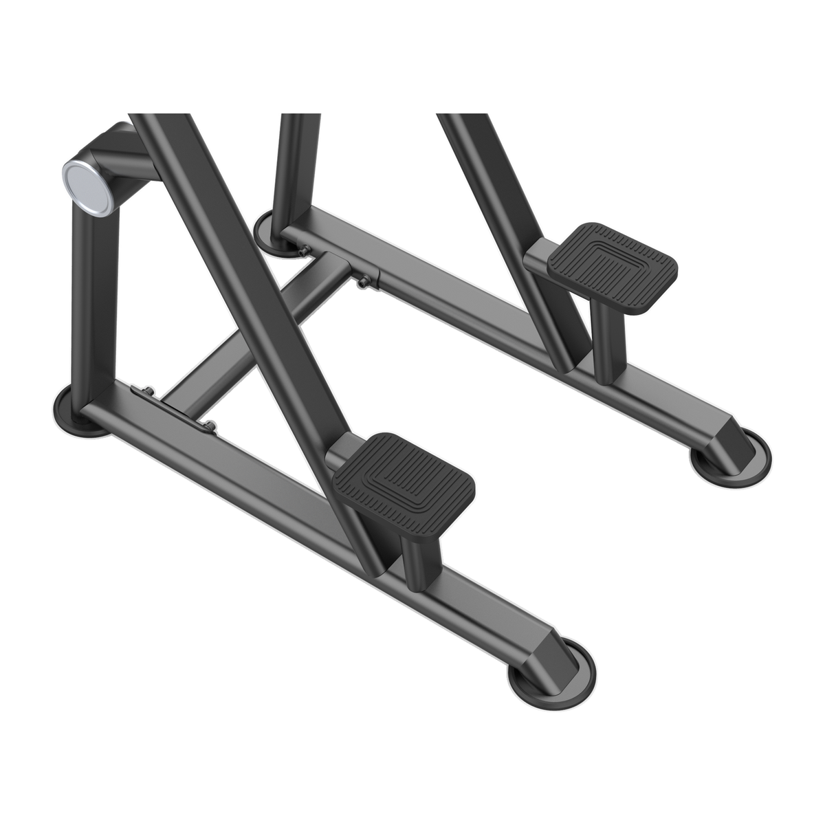 DHZ U2047 Vertical Knees Up Dip Trittplatten und Standrahmen im Detail