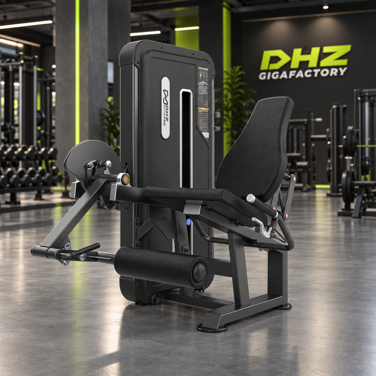 DHZ U3002A Leg Extension im DHZ Gigafactory Fitnessstudio