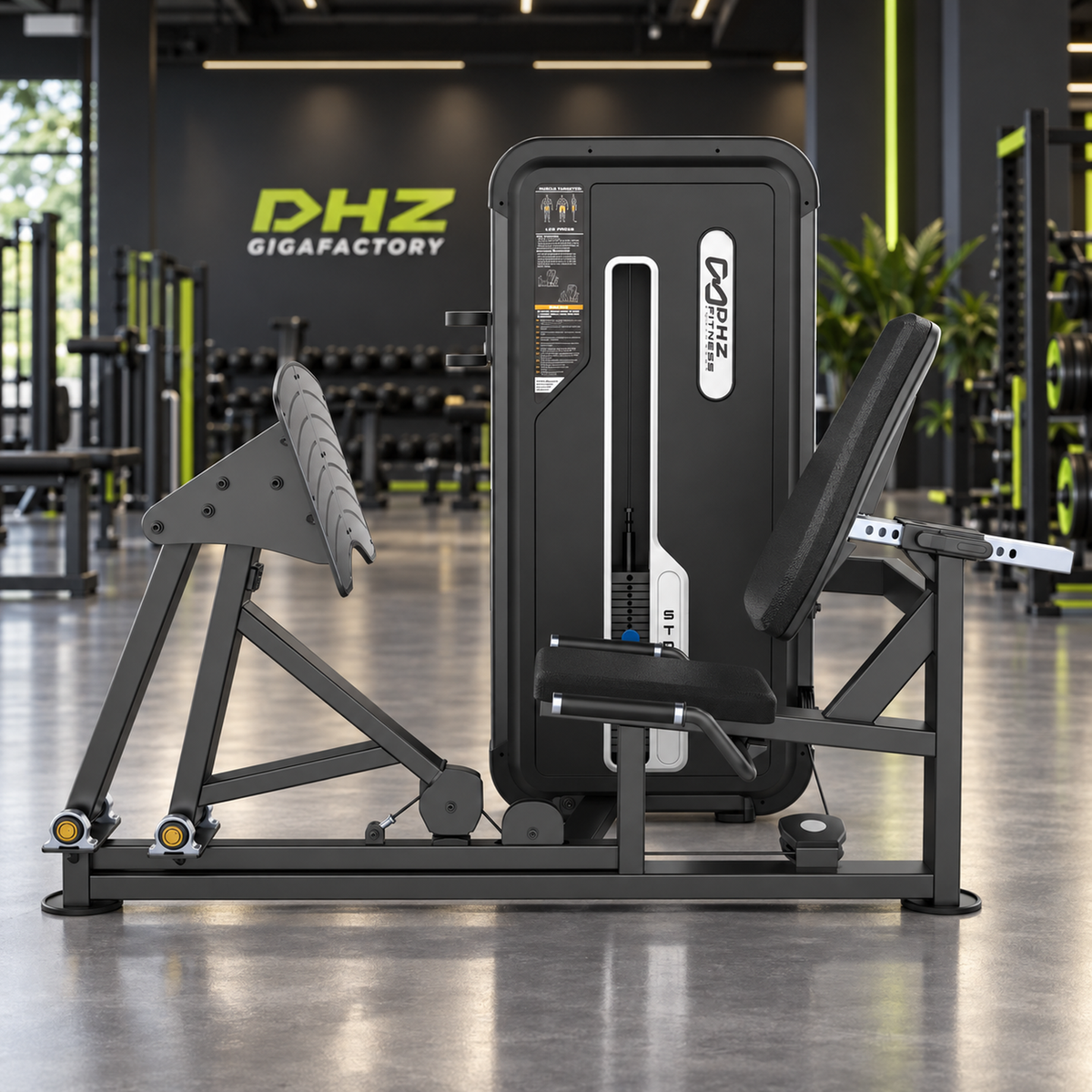 DHZ U3003A Leg Press im DHZ Gigafactory Fitnessstudio