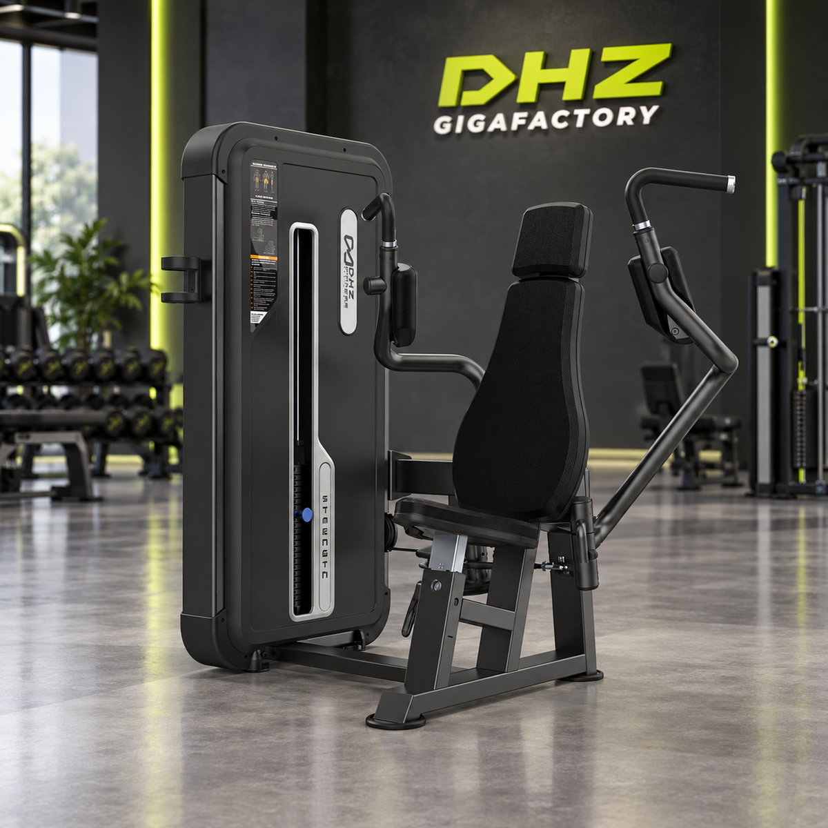 DHZ U3004A Pectoral Machine im DHZ Gigafactory Fitnessstudio
