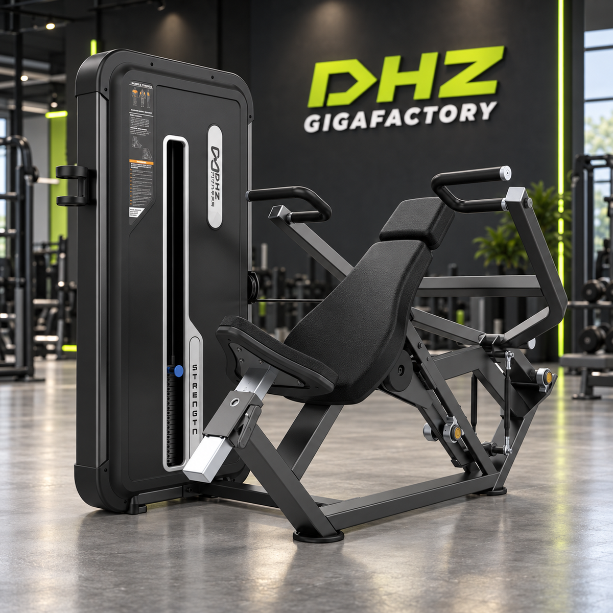 DHZ U3006A Shoulder Press im DHZ Gigafactory Fitnessstudio