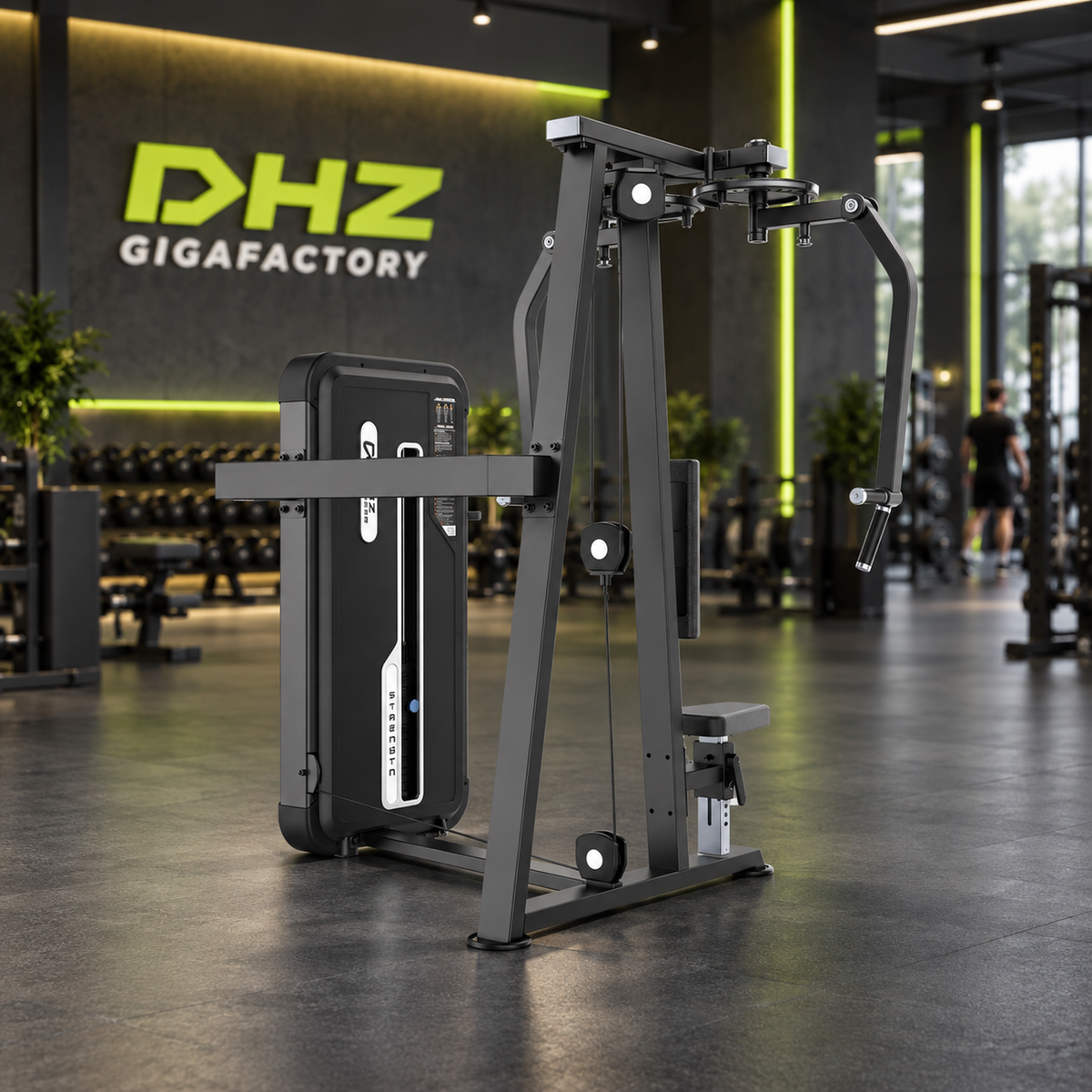 DHZ U3007A Rear Delt Pec Fly im DHZ Gigafactory Fitnessstudio