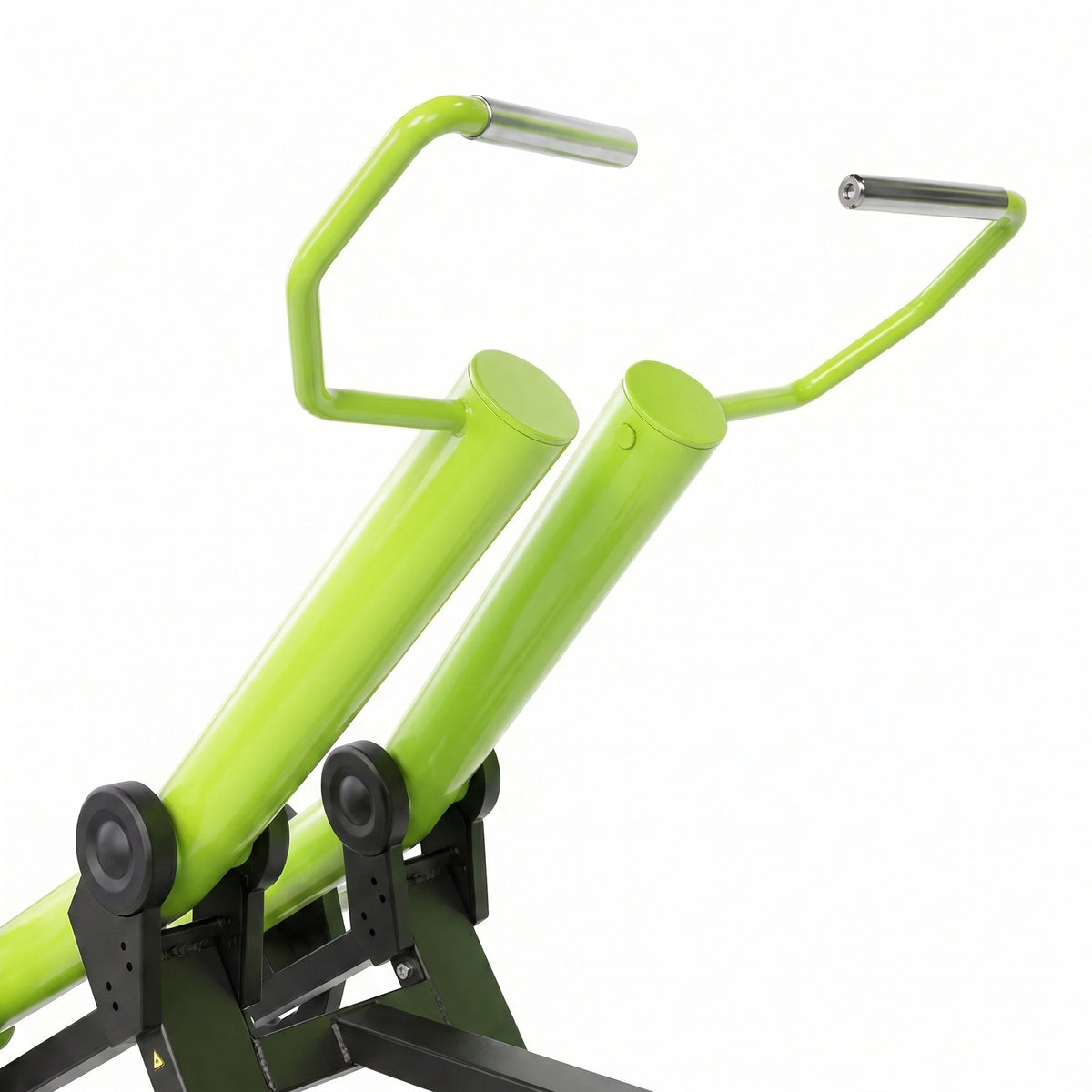 DHZ Y900 Y920 Latzugmaschine (Pull Down) in Grün-Schwarz – Detail der Griffe