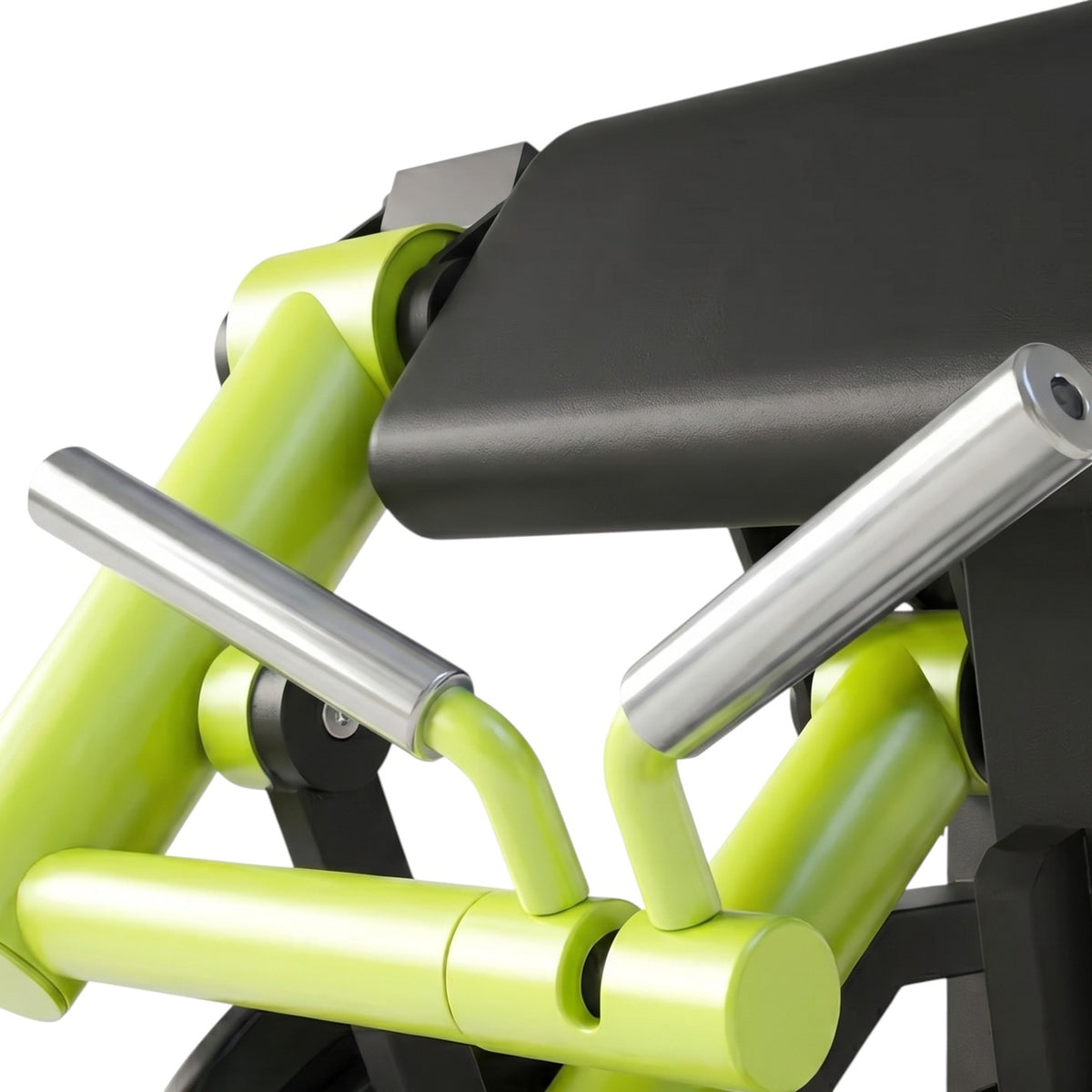 DHZ Y900 Y970 Bizepsmaschine (Biceps Curl) in Grün-Schwarz – Detail der Griffe